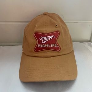 Urban Outfitters Tan Beige Aesthetic Baseball Cap Hat Miller Highlife